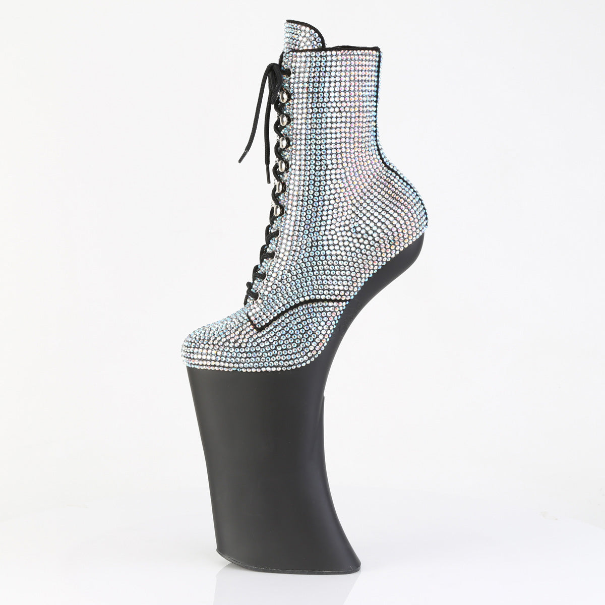 【PLEASER】FORBIDDEN-1020RS シューズ Slv AB RS/Blk Matte【取寄】