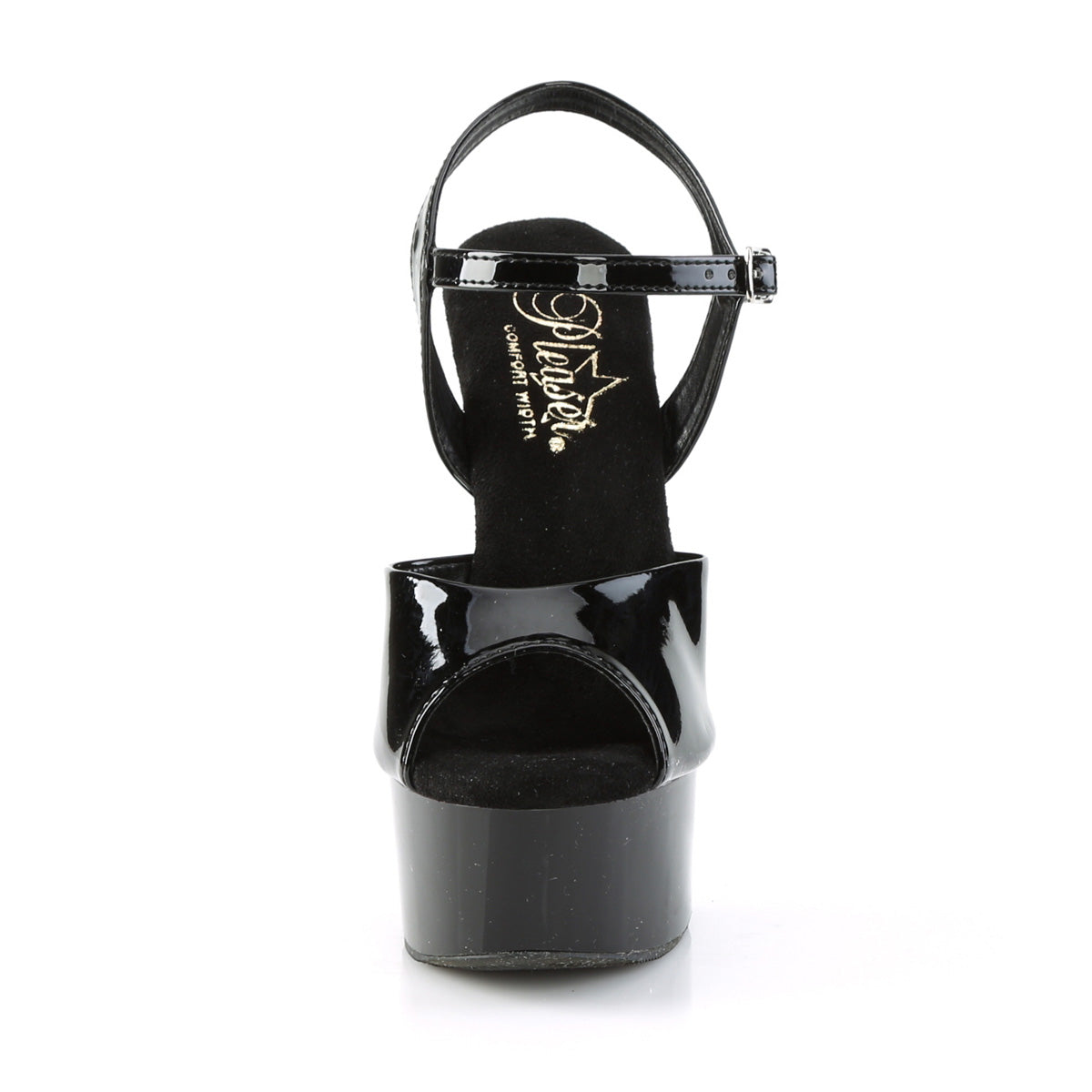 【PLEASER】GLEAM-609 シューズ Blk Pat/Blk【取寄】
