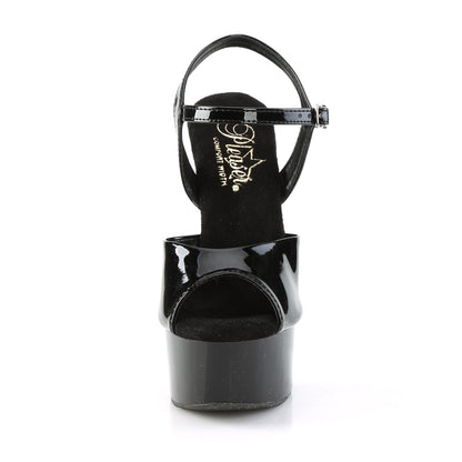 【PLEASER】GLEAM-609 シューズ Blk Pat/Blk【取寄】