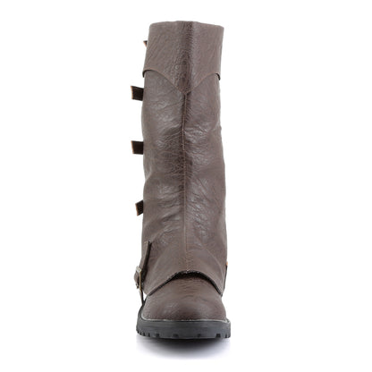 【FUNTASMA】GOTHAM-105 ブーツ Brown Distressed Pu【取寄】