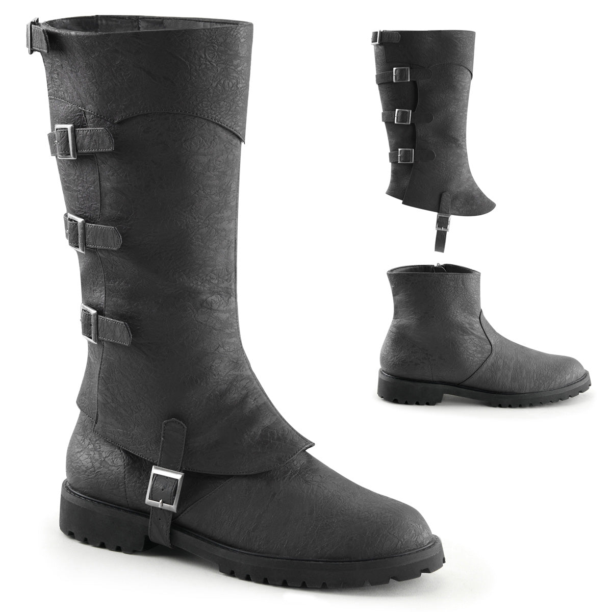 【FUNTASMA】GOTHAM-105 ブーツ Blk Distressed Pu【取寄】