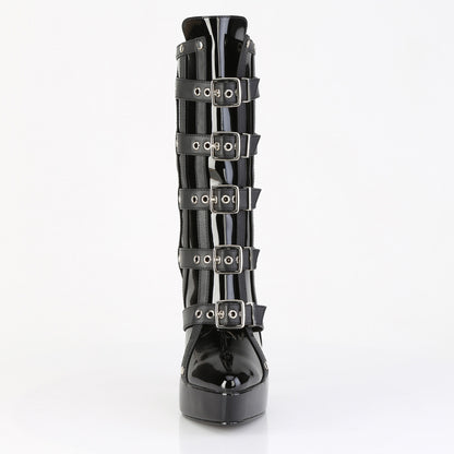 【DEVIOUS】INDULGE-1038 プラットフォームシューズ Blk Pat【取寄】