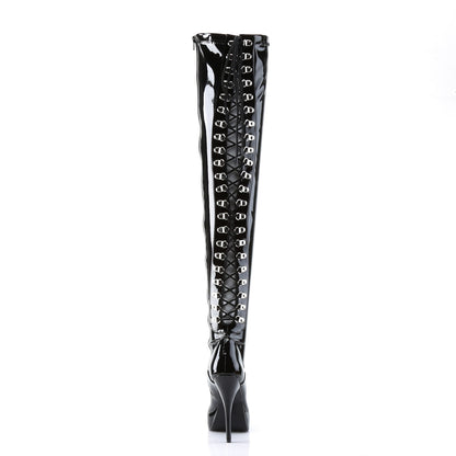 【DEVIOUS】INDULGE-3063 プラットフォームシューズ Blk Str Pat【取寄】