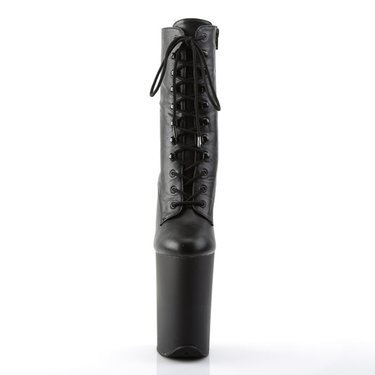 【PLEASER】INFINITY-1020 シューズ Blk Faux Leather/Blk Matte【取寄】