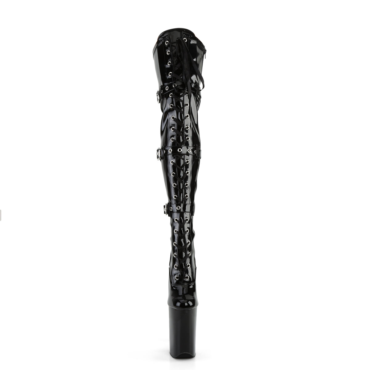 【PLEASER】INFINITY-3028 シューズ Blk Stretch Pat/Blk【取寄】