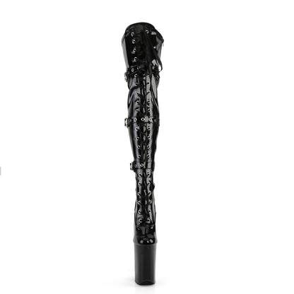 【PLEASER】INFINITY-3028 シューズ Blk Stretch Pat/Blk【取寄】