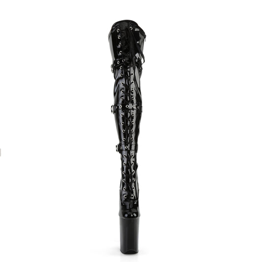 【PLEASER】INFINITY-3028 シューズ Blk Stretch Pat/Blk【取寄】