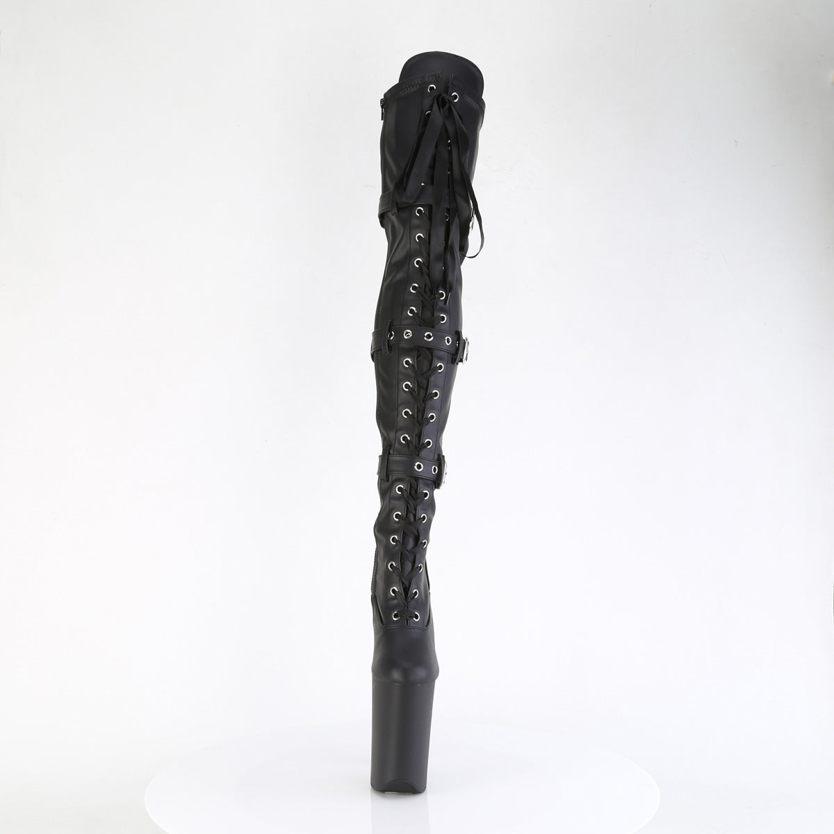 【PLEASER】INFINITY-3028 シューズ Blk Str Faux Le/Blk Matte【取寄】