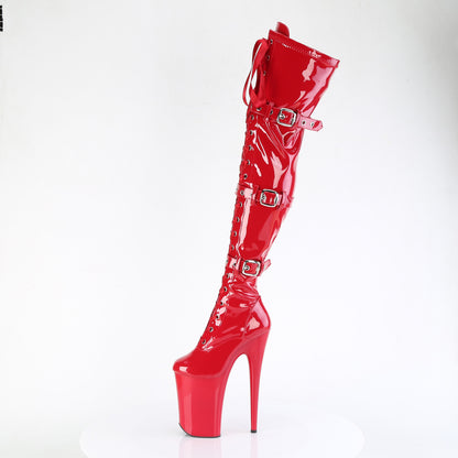 【PLEASER】INFINITY-3028 シューズ Red Str Pat/Red【取寄】