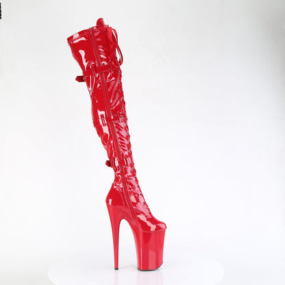 【PLEASER】INFINITY-3028 シューズ Red Str Pat/Red【取寄】