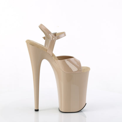 【PLEASER】INFINITY-909 シューズ Nude Pat/Nude【取寄】