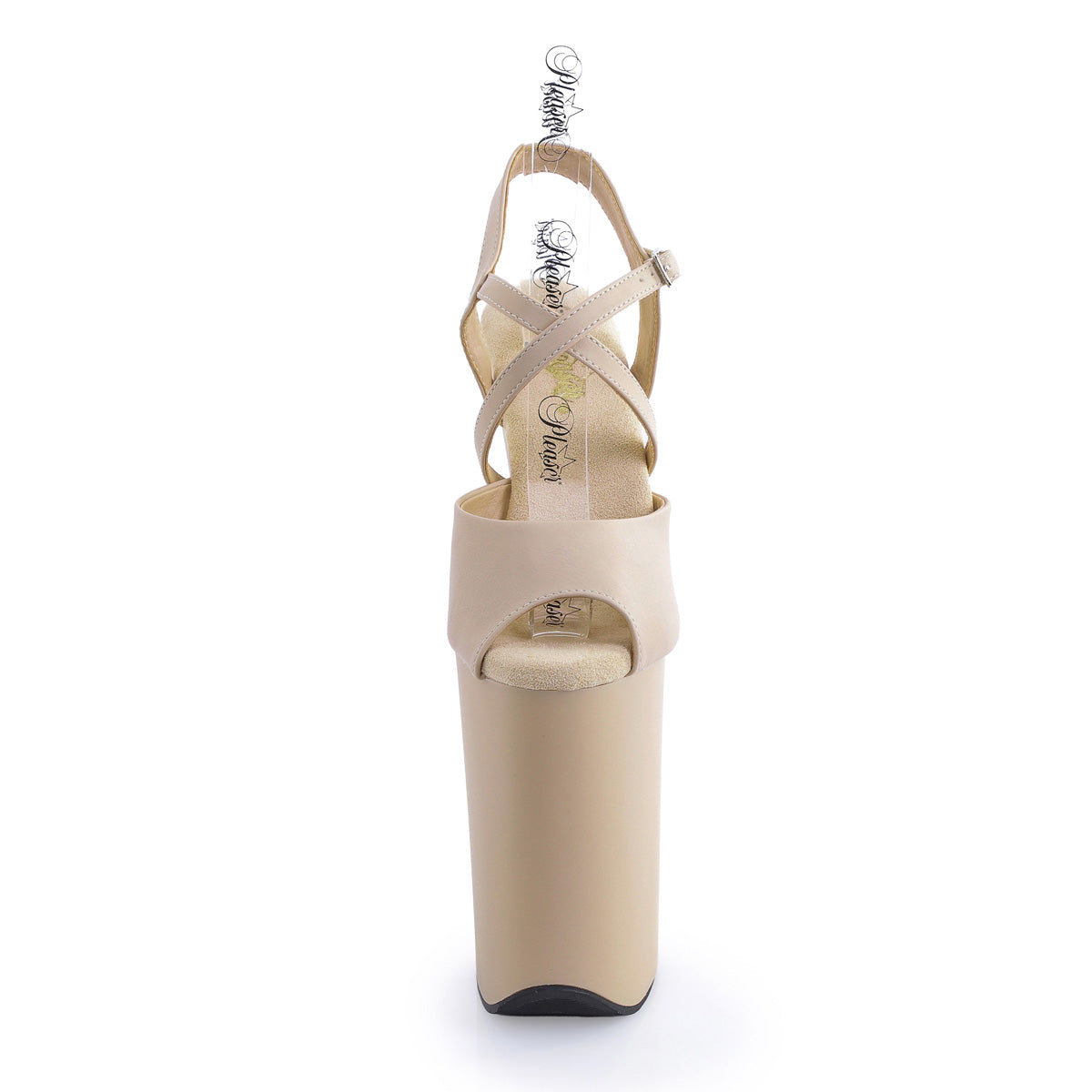 【PLEASER】INFINITY-924 シューズ Beige Faux Leather/Beige Matte【取寄】