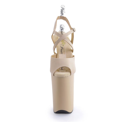 【PLEASER】INFINITY-924 シューズ Beige Faux Leather/Beige Matte【取寄】
