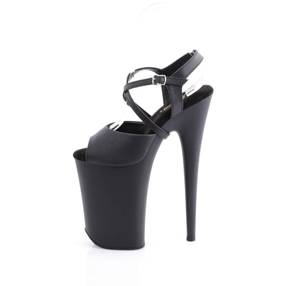 【PLEASER】INFINITY-924 シューズ Blk Faux Leather/Blk Matte【取寄】