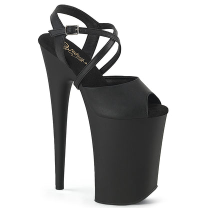 【PLEASER】INFINITY-924 シューズ Blk Faux Leather/Blk Matte【取寄】