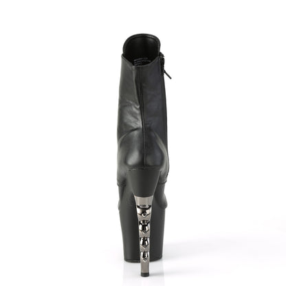 【PLEASER】IRONGRIP-1020 シューズ Blk Faux Leather/Blk Matte-Slv Brushed【取寄】