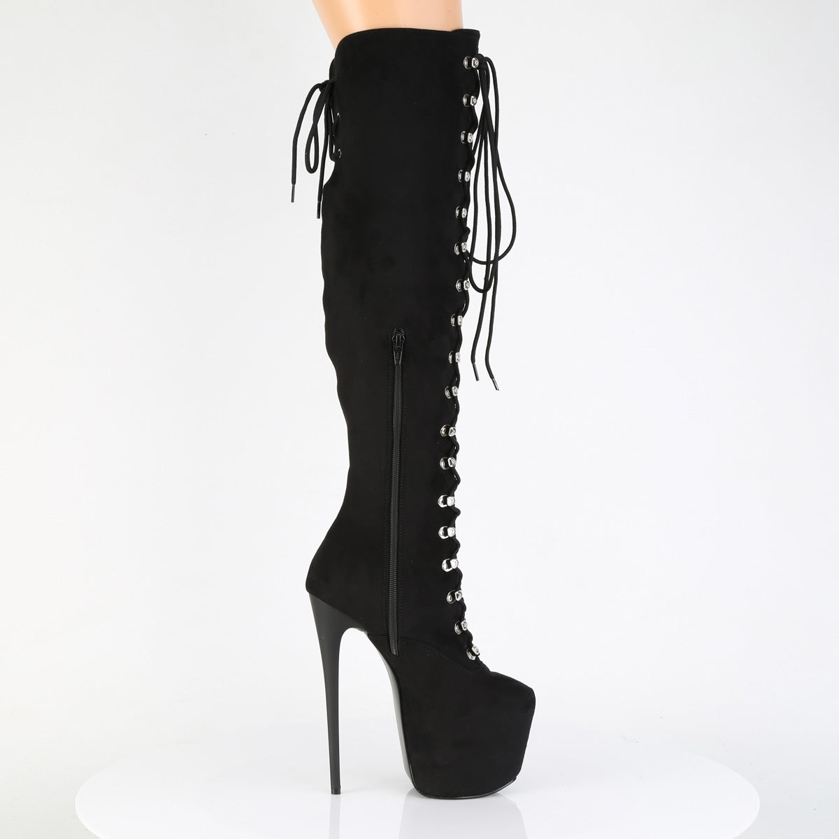 【PLEASER】JUBILANT-3012FS シューズ Blk Faux Suede【取寄】