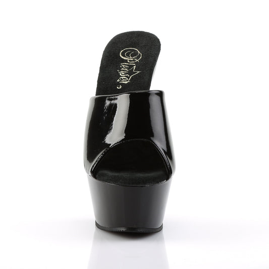 【PLEASER】KISS-201 シューズ Blk Pat/Blk【取寄】