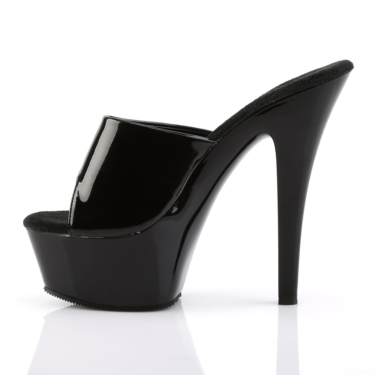 【PLEASER】KISS-201 シューズ Blk Pat/Blk【取寄】