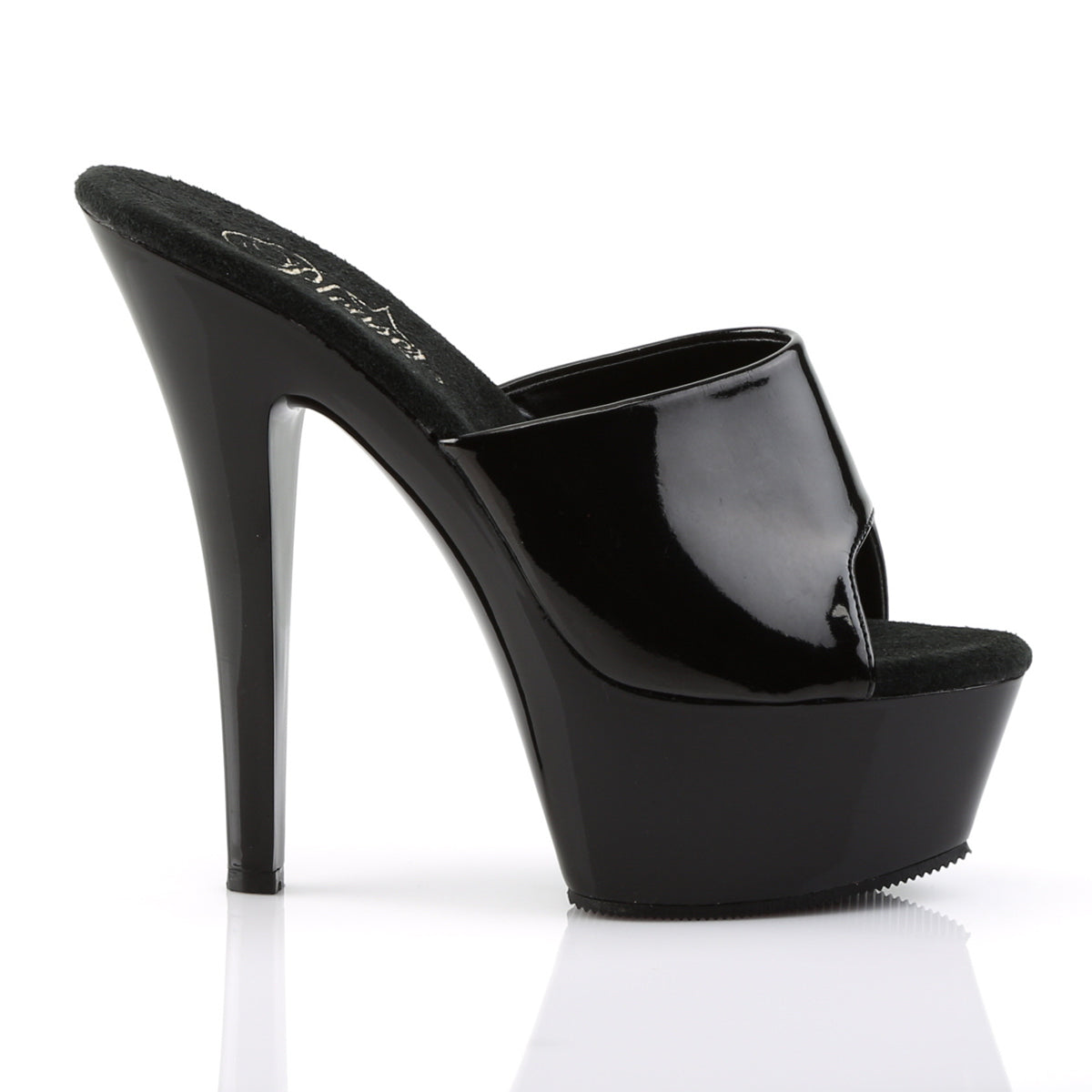 【PLEASER】KISS-201 シューズ Blk Pat/Blk【取寄】