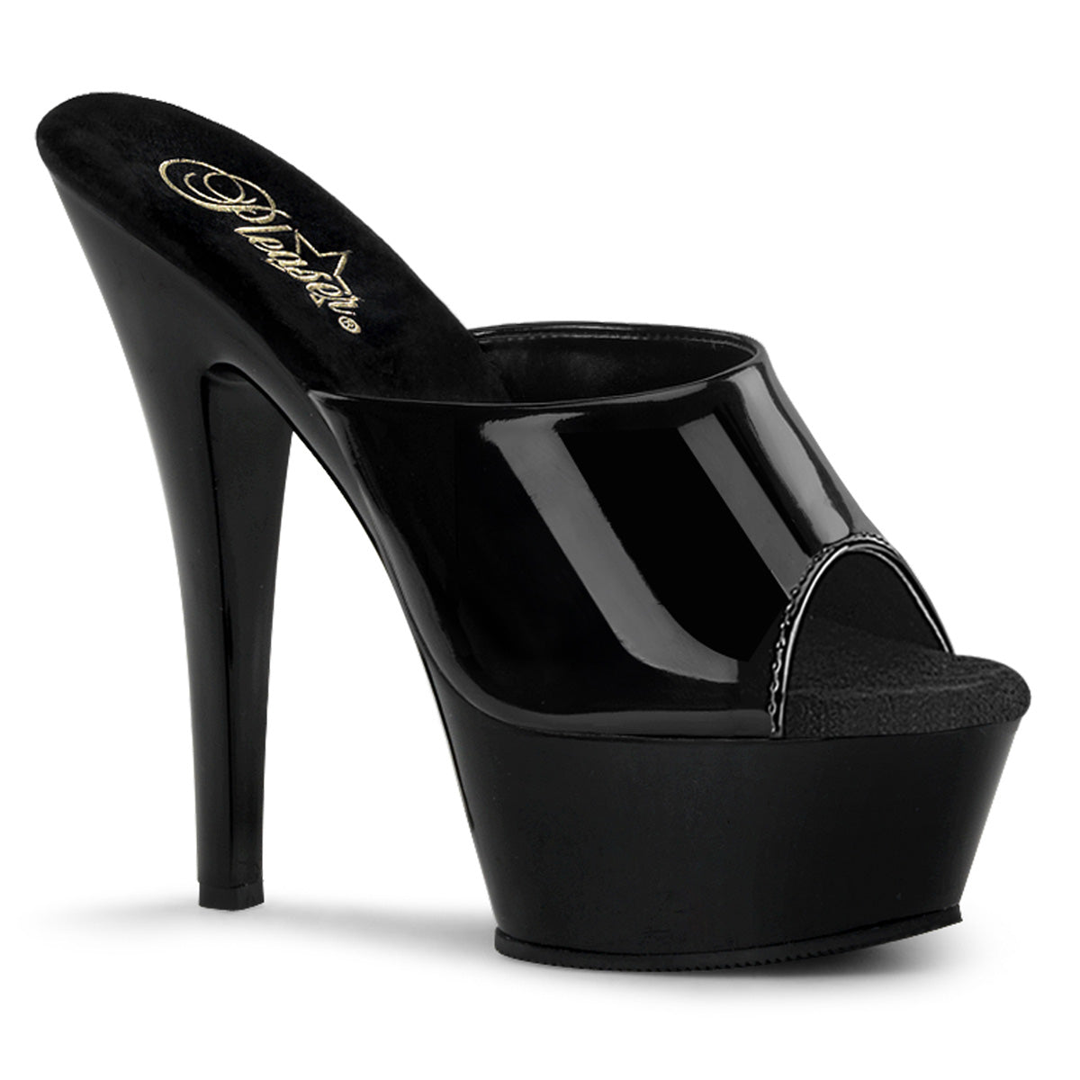 【PLEASER】KISS-201 シューズ Blk Pat/Blk【取寄】