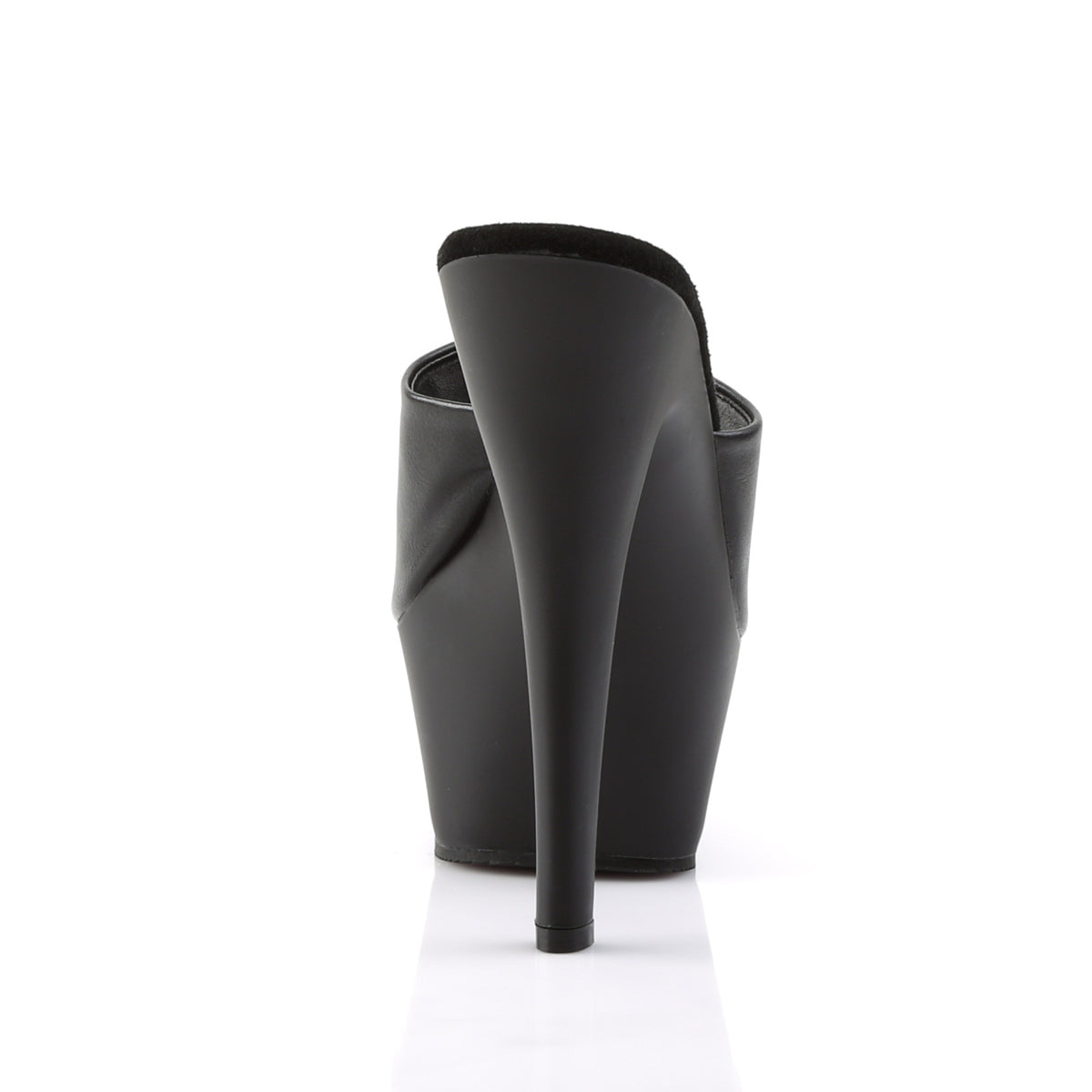 【PLEASER】KISS-201 シューズ Blk Faux Leather/Blk Matte【取寄】