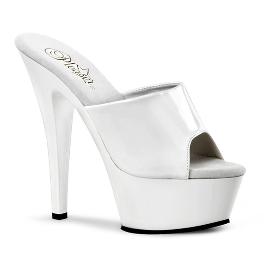 【PLEASER】KISS-201 シューズ Wht Pat/Wht【取寄】