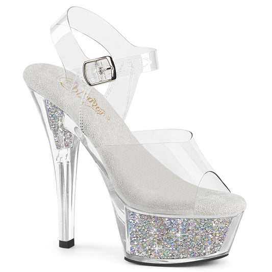 【PLEASER】KISS-208RSI プラットフォームシューズ Clr/Clr-Slv AB RS【取寄】