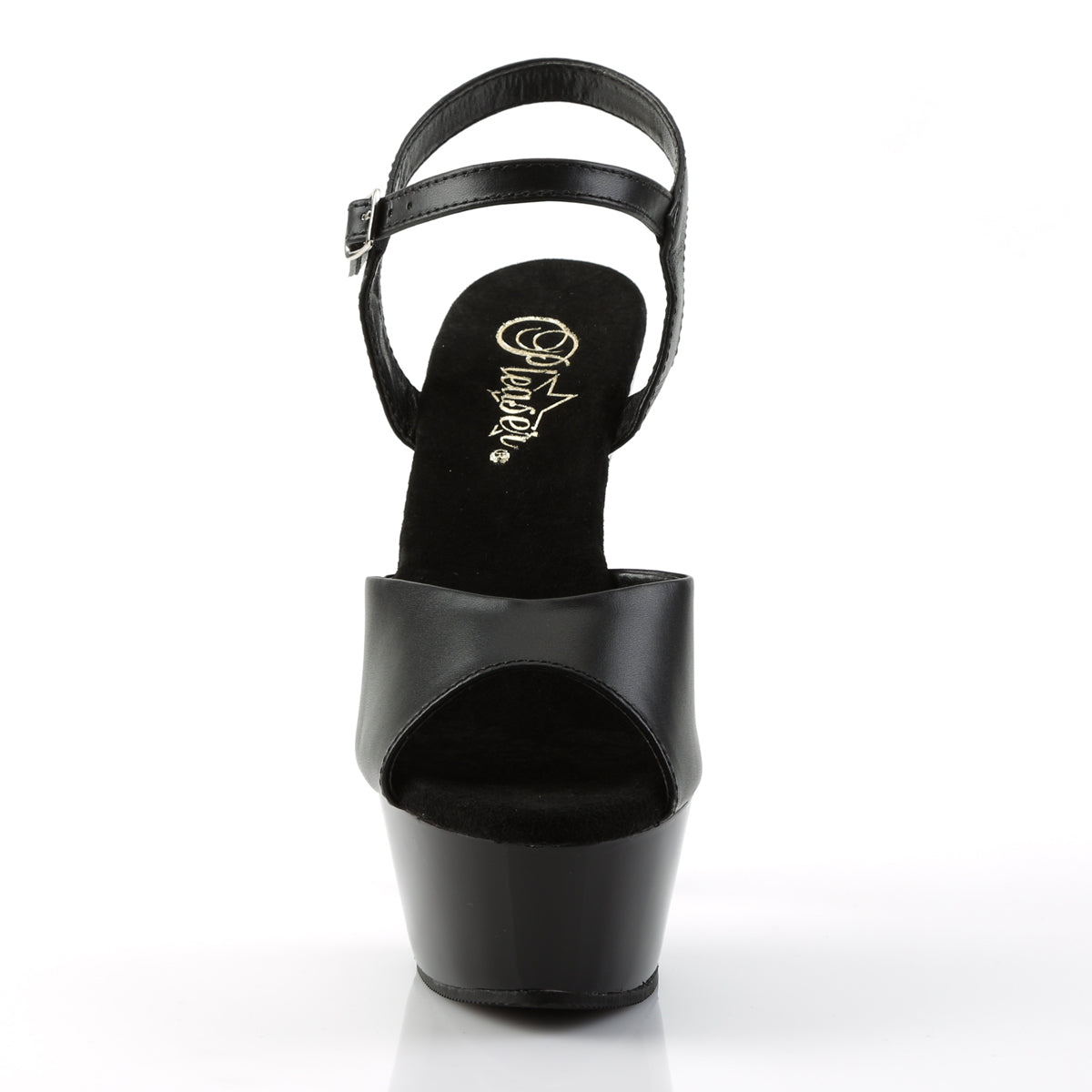 【PLEASER】KISS-209 シューズ Blk Leather/Blk【取寄】