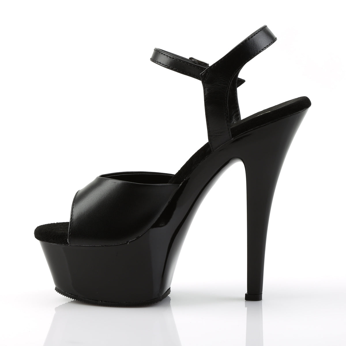 【PLEASER】KISS-209 シューズ Blk Leather/Blk【取寄】
