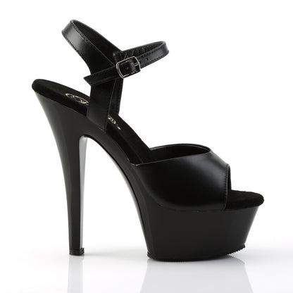 【PLEASER】KISS-209 シューズ Blk Leather/Blk【取寄】
