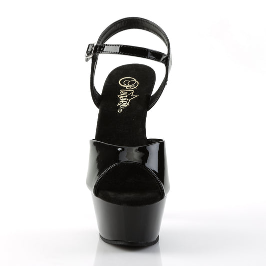 【PLEASER】KISS-209 シューズ Blk Pat/Blk【取寄】