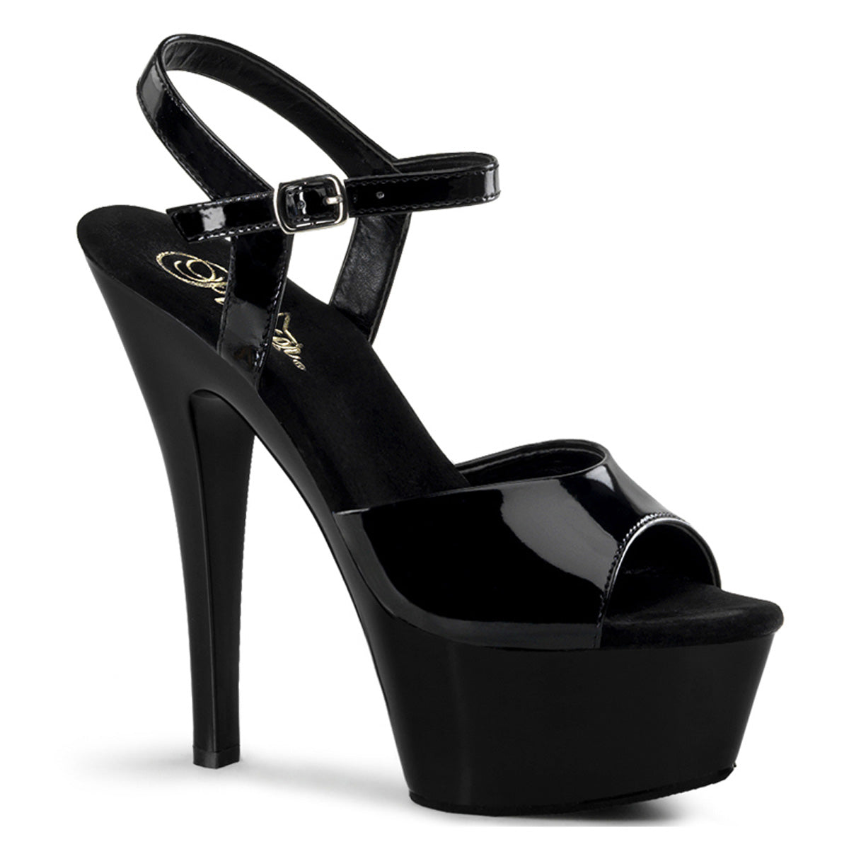 【PLEASER】KISS-209 シューズ Blk Pat/Blk【取寄】
