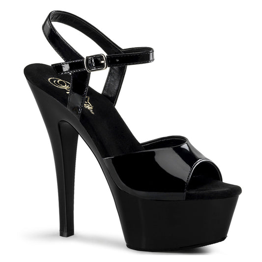 【PLEASER】KISS-209 シューズ Blk Pat/Blk【取寄】