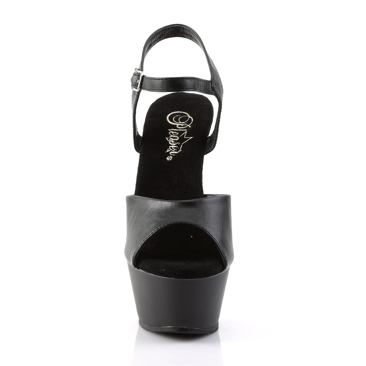 【PLEASER】KISS-209 シューズ Blk Faux Leather/Blk Matte【取寄】