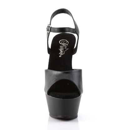 【PLEASER】KISS-209 シューズ Blk Faux Leather/Blk Matte【取寄】