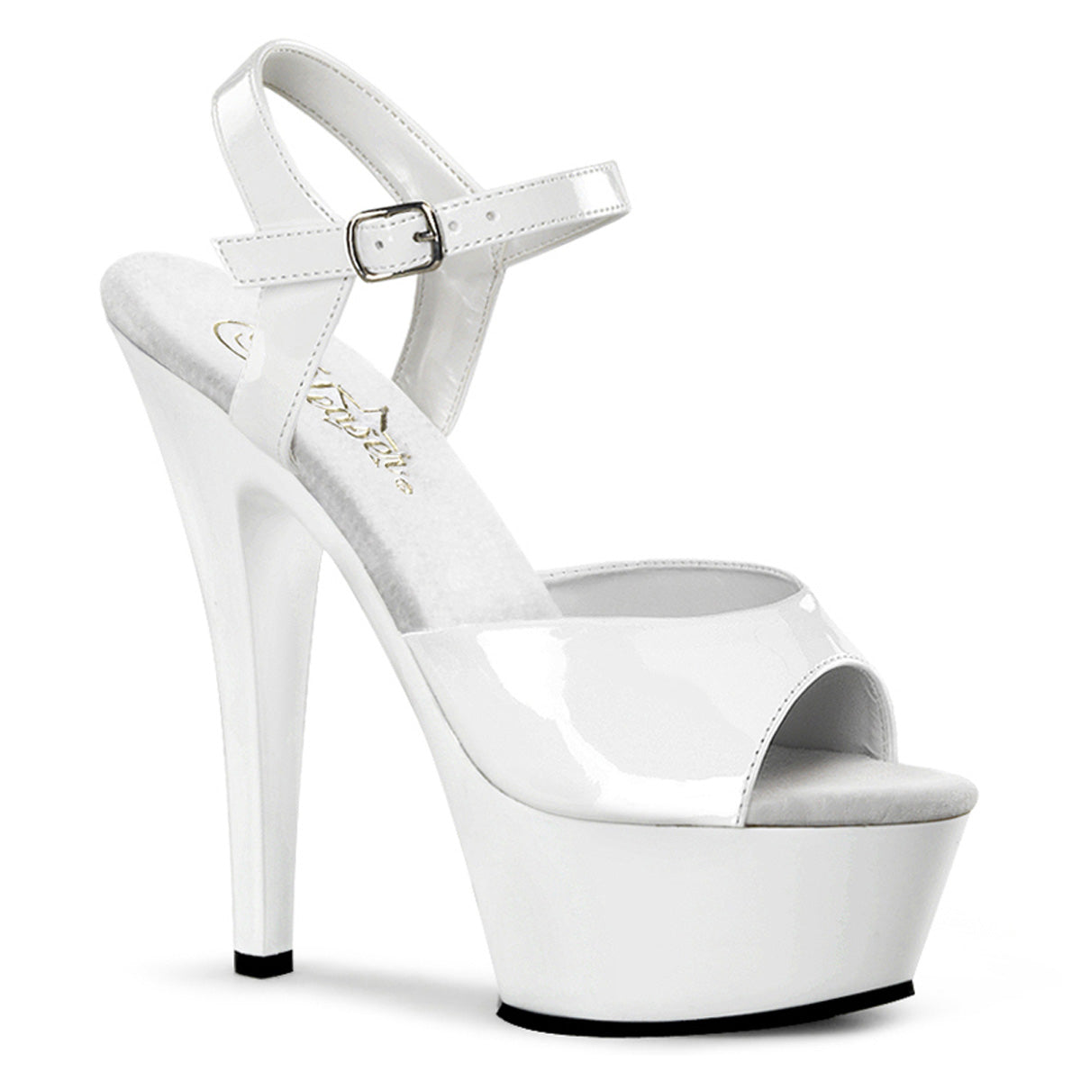 【PLEASER】KISS-209 シューズ Wht Pat/Wht【取寄】