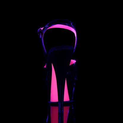 【PLEASER】KISS-209TT シューズ Blk Pat/Blk-Neon H. Pink【取寄】