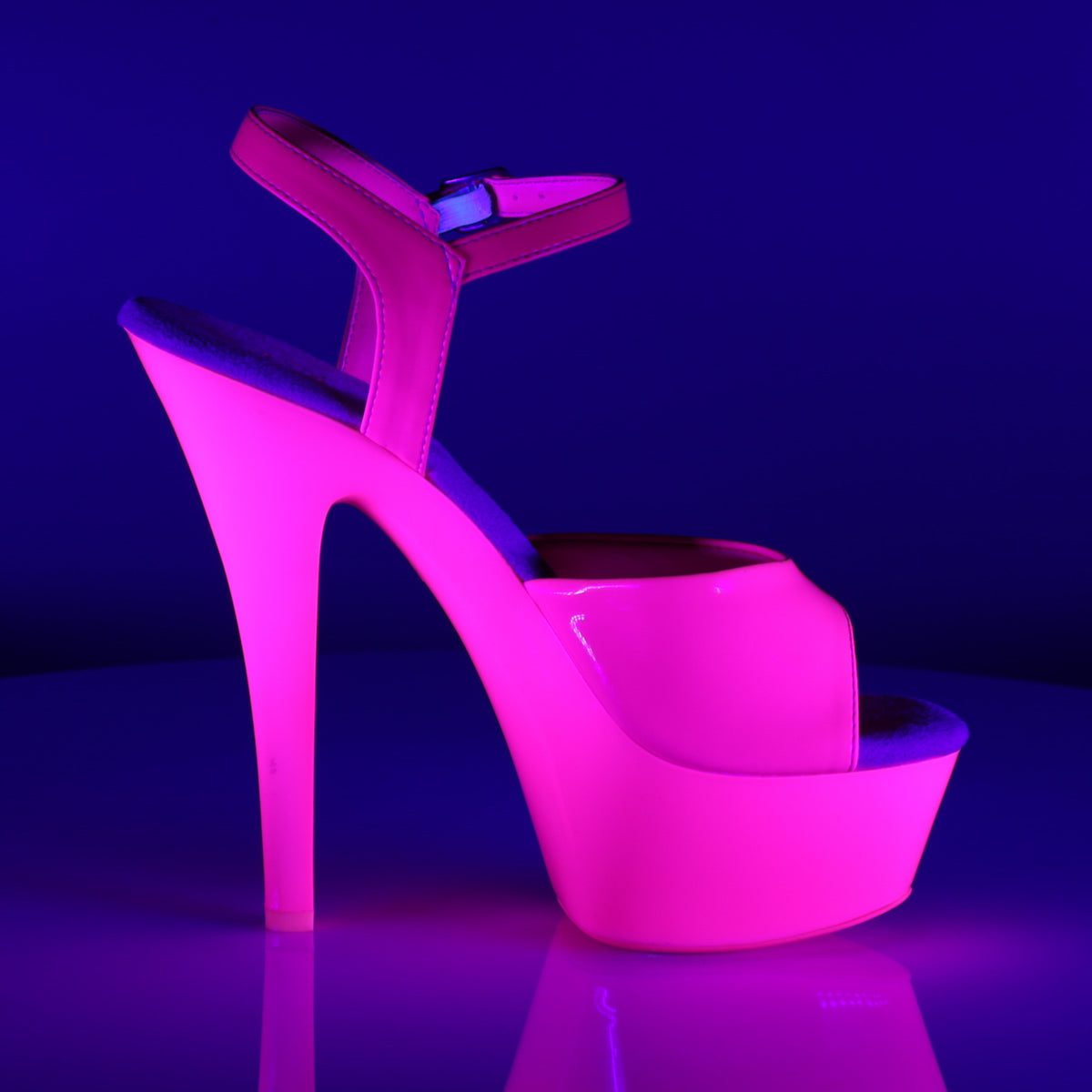 【PLEASER】KISS-209UV シューズ Neon H. Pink/H. Pink【取寄】