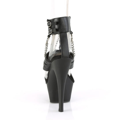 【PLEASER】KISS-261 シューズ Blk Faux Leather/Blk Matte【取寄】