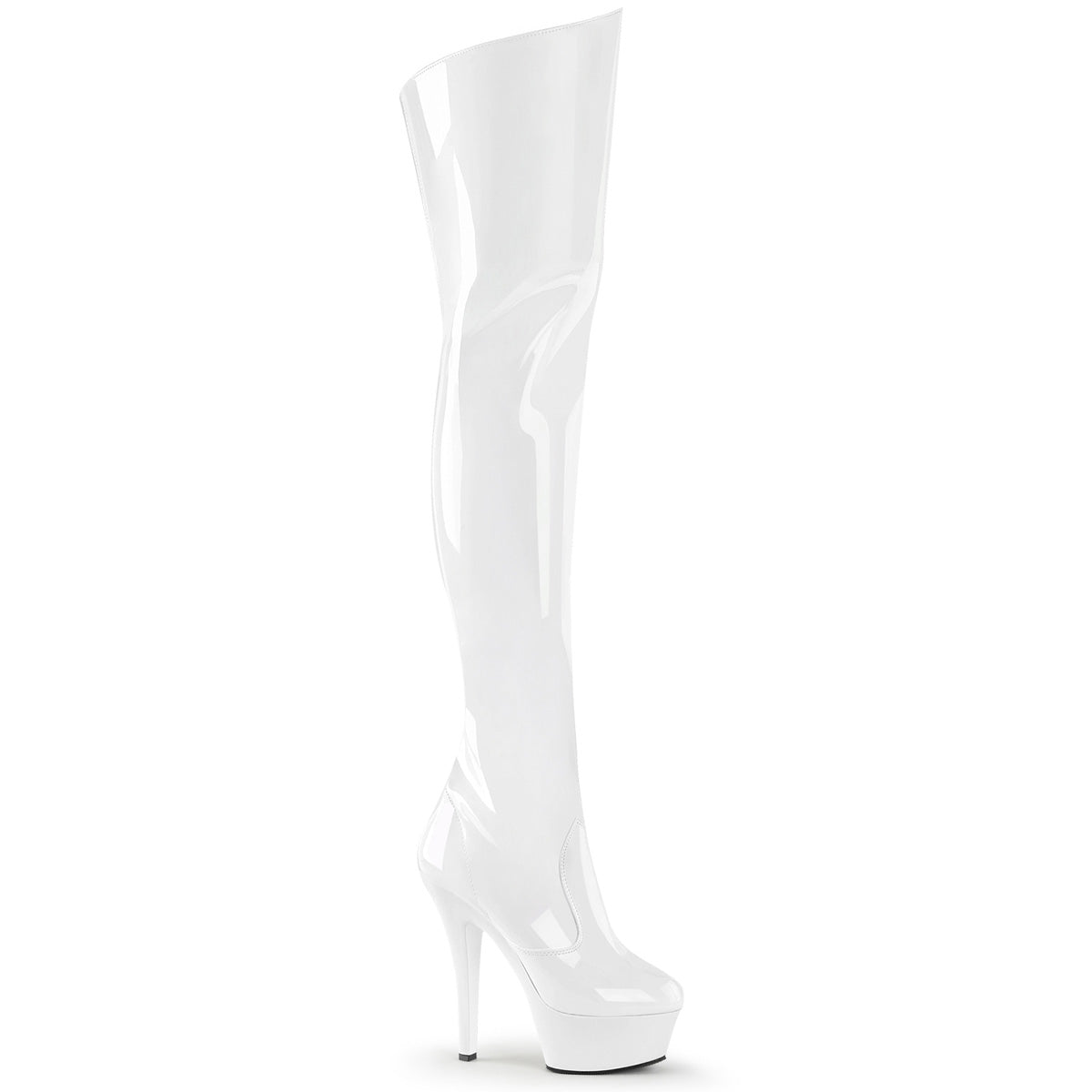 【PLEASER】KISS-3010 プラットフォームシューズ Wht Pat/Wht【取寄】