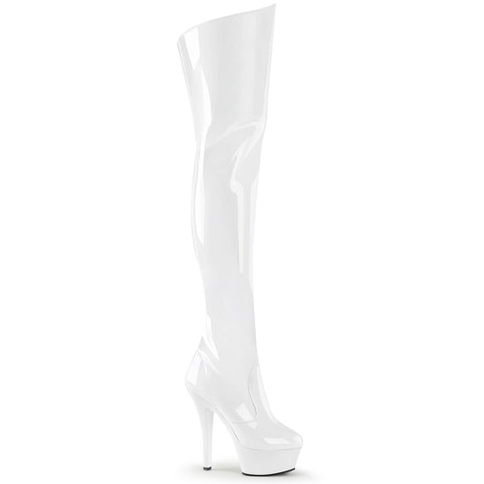 【PLEASER】KISS-3010 シューズ Wht Pat/Wht【取寄】