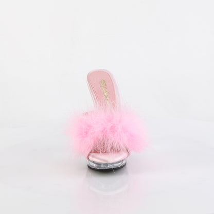 【FABULICIOUS】LIP-101-8 シューズ B. Pink Satin-Fur/Clr【取寄】