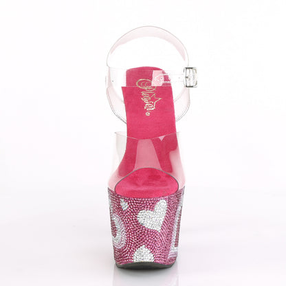 【PLEASER】LOVESICK-708HEART シューズ Clr/H. Pink-Wht RS【取寄】
