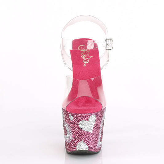 【PLEASER】LOVESICK-708HEART シューズ Clr/H. Pink-Wht RS【取寄】