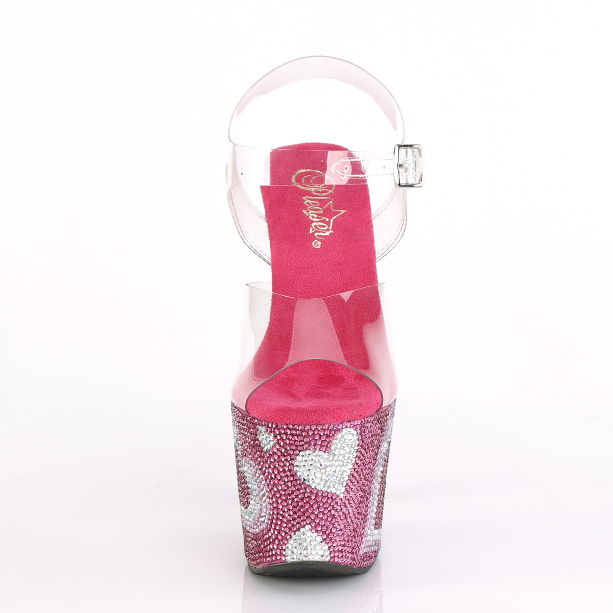 【PLEASER】LOVESICK-708HEART プラットフォームシューズ Clr/H. Pink-Wht RS【取寄】