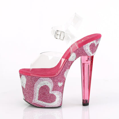 【PLEASER】LOVESICK-708HEART シューズ Clr/H. Pink-Wht RS【取寄】