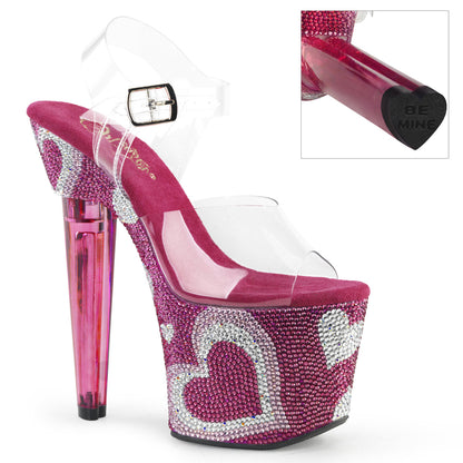 【PLEASER】LOVESICK-708HEART シューズ Clr/H. Pink-Wht RS【取寄】