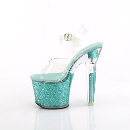 【PLEASER】LOVESICK-708SG プラットフォームシューズ Clr/Aqua multi Iridescent Glitters【取寄】