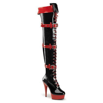 【FUNTASMA】MEDIC-3028 厚底ブーツ Blk-Red Pat/Red【取寄】